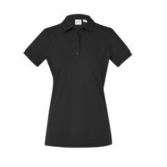 Biz Collection P105LS Ladies City Short Sleeve Polo_ Black