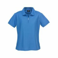 Biz Collection P3325 Ladies Micro Waffle Polo 170gsm_ Azure Blue