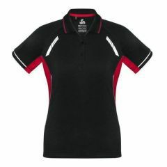 Biz Collection P700LS Ladies Renegade Polo_ Black_Red_Silver