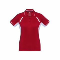 Biz Collection P700LS Ladies Renegade Polo_ Red_White_Silver