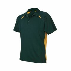 Biz Collection P7700 Adults Splice Polo 160gsm_ Forest_Gold