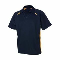 Biz Collection P7700 Adults Splice Polo 160gsm_ Navy_Gold