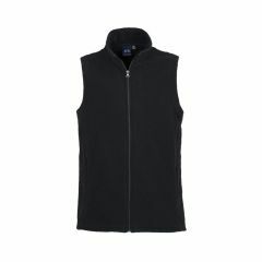 Biz Collection PF905 Ladies Plain Poly Fleece Vest_ Black