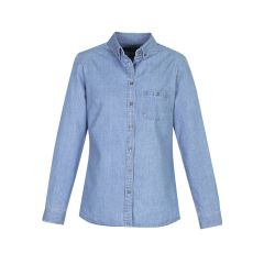 Biz Collection S017LL Ladies Indie Long Sleeve Shirt_ Blue