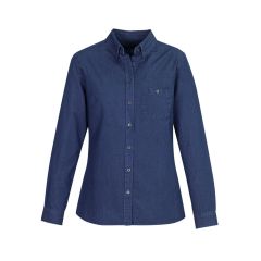 Biz Collection S017LL Ladies Indie Long Sleeve Shirt_ Dark Blue