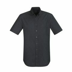 Biz Collection S017MS Mens Indie Short Sleeve Shirt_ Black