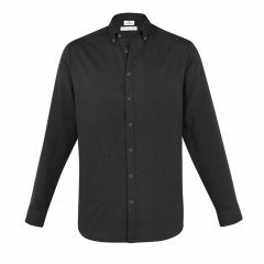 Biz Collection S127ML Mens Memphis Shirt_ Long Sleeve_ Black
