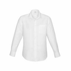 Biz Collection S312ML Preston Mens Long Sleeve Shirt_ White