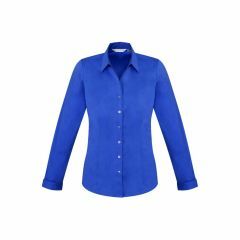 Biz Collection S770LL Ladies Monaco Shirt_ Long Sleeve_ Electric 