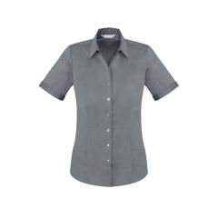 Biz Collection S770LS Ladies Monaco Short Sleeve Shirt_ Platinum