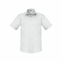 Biz Collection S770MS Mens Monaco Short Sleeve Shirt_ White