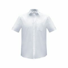 Biz Collection S812MS Mens Euro Short Sleeve Shirt_ White