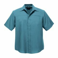 Biz Collection SH3603 Mens Plain Oasis Short Sleeve Shirt_ Teal