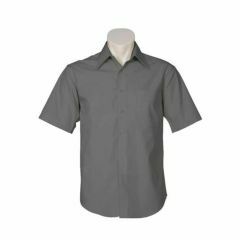 Biz Collection SH715 Mens Metro Short Sleeve Shirt_ Charcoal