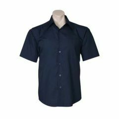 Biz Collection SH715 Mens Metro Short Sleeve Shirt_ Navy