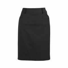 Biz Corporates 24011s Ladies Relaxed Fit Lined Skirt_ Charcoal