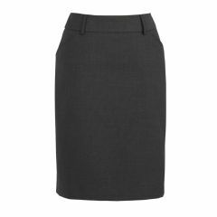 Biz Corporates 24015s Ladies Multi Pleat Skirt_ Charcoal