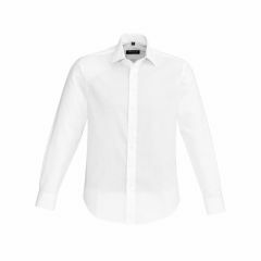 Biz Corporates 40320s Hudson Mens Long Sleeve Shirt_ White