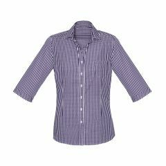 Biz Corporates 43411s Womens Springfield 3_4 Sleeve Shirt_ Purple