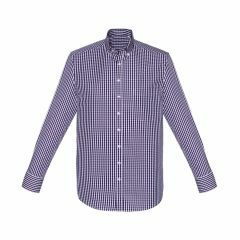 Biz Corporates 43420s Mens Springfield Long Sleeve Shirt_ Purple 