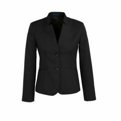Biz Corporates 60113s Ladies Short Jacket With Reverse Lapel_ Bla