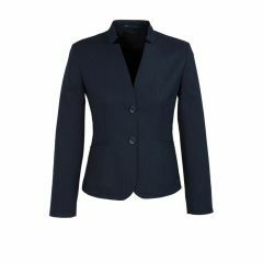 Biz Corporates 60113s Ladies Short Jacket With Reverse Lapel_ Nav