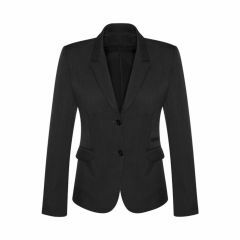 Biz Corporates 60119s Ladies 2 Button Mid Length Jacket_ Black