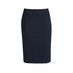 Biz Corporates Cool Stretch Plain Ladies Relaxed Fit Lined Skirt Navy