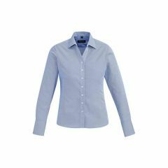 Biz Corporates Hudson Ladies Long Sleeve Shirt Patriot Blue