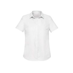 Biz Corporates RS968LS Womens Charlie Short Sleeve Shirt_ White