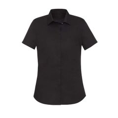 Biz Corporates RS968LSs Womens Charlie Short Sleeve Shirt_ Black