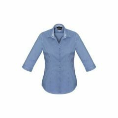 Biz Corporates Womens Newport 3_4 Sleeve Shirt_ French Navy