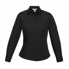 Biz Ladies Bondi Long Sleeve Shirt Black