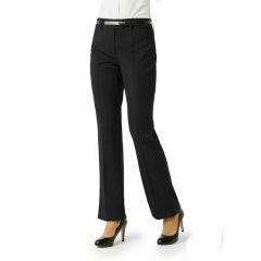 Biz Ladies Classic Flat Front Pant Black