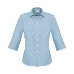 Biz Ladies Ellison 3_4 Sleeve Shirt Blue