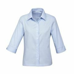 Biz Ladies Luxe 3_4 Sleeve Shirt Blue
