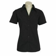 Biz Ladies Metro Short Sleeve Shirt Black
