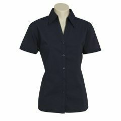 Biz Ladies Metro Short Sleeve Shirt Navy