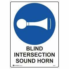 Blind Intersection Sound Horn Sign