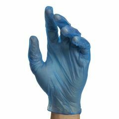 Blue Vinyl Disposable Gloves _ Powder Free_ Box of 100