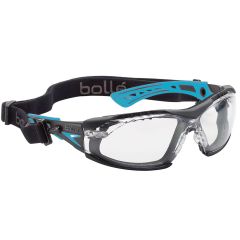 Bolle RUSH_ SMALL SEAL Black _ Blue Temples PLATINUM AS_AF Clear 