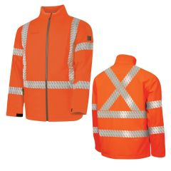 Bool PPE2 HiVis FR Softshell Jacket With NSW Rail X Back Segmente
