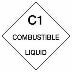 C1 Combustible Liquid Sign