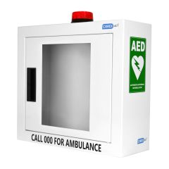 CARDIACT Alarmed AED Cabinet with Strobe Light 42 x 38 x 15_5cm