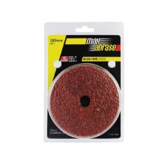 Carded 5 Pack 100mm x A24_36_60_80_120 Grit Alox Fibre Disc