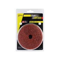 Carded 5 Pack 100mm x A24 Resin Fibre Disc AlOx Grit