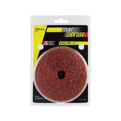 Carded 5 Pack 100mm x A80 Resin Fibre Disc AlOx Grit