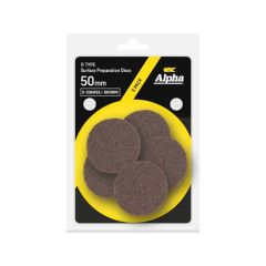 Carded 5 Pack 50mm Surface Prep Disc R Type Extra Coarse _ Brown