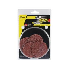 Carded 5 Pack 50mm x A36 Resin Fibre Disc R Type AlOx Grit