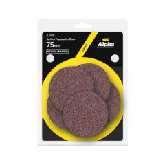 Carded 5 Pack 75mm Surface Prep Disc R Type Medium _ Maroon